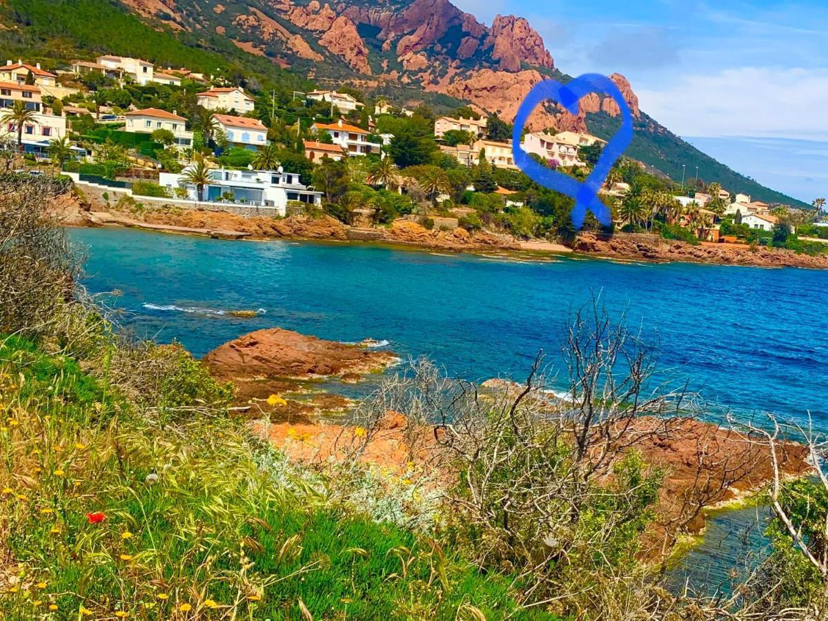 La Belle Vue-Charming Duplex Apartment With Sea View, 50 Meters From Beach And Private Parking Saint-Raphaël Exterior foto